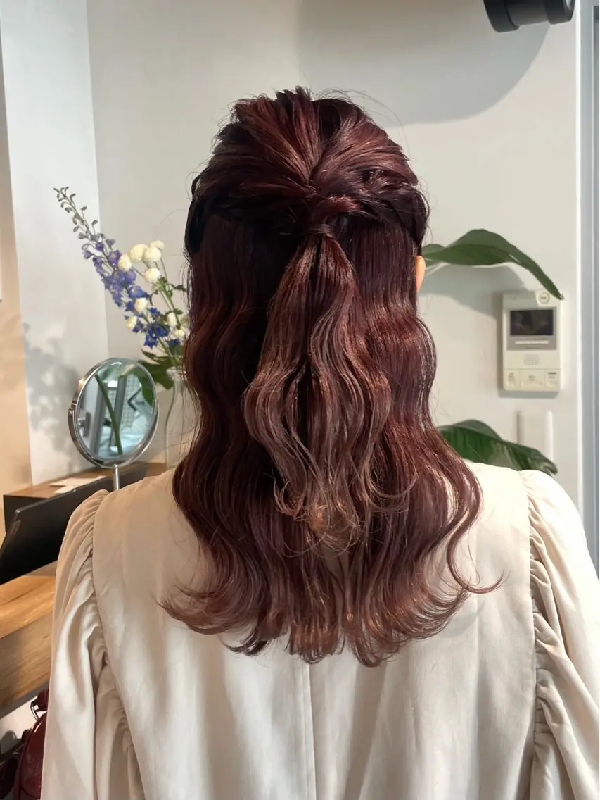 ヘアアレンジ ヘアセット 赤み消し透明感カラー /レイヤー/rinaのヘアスタイル