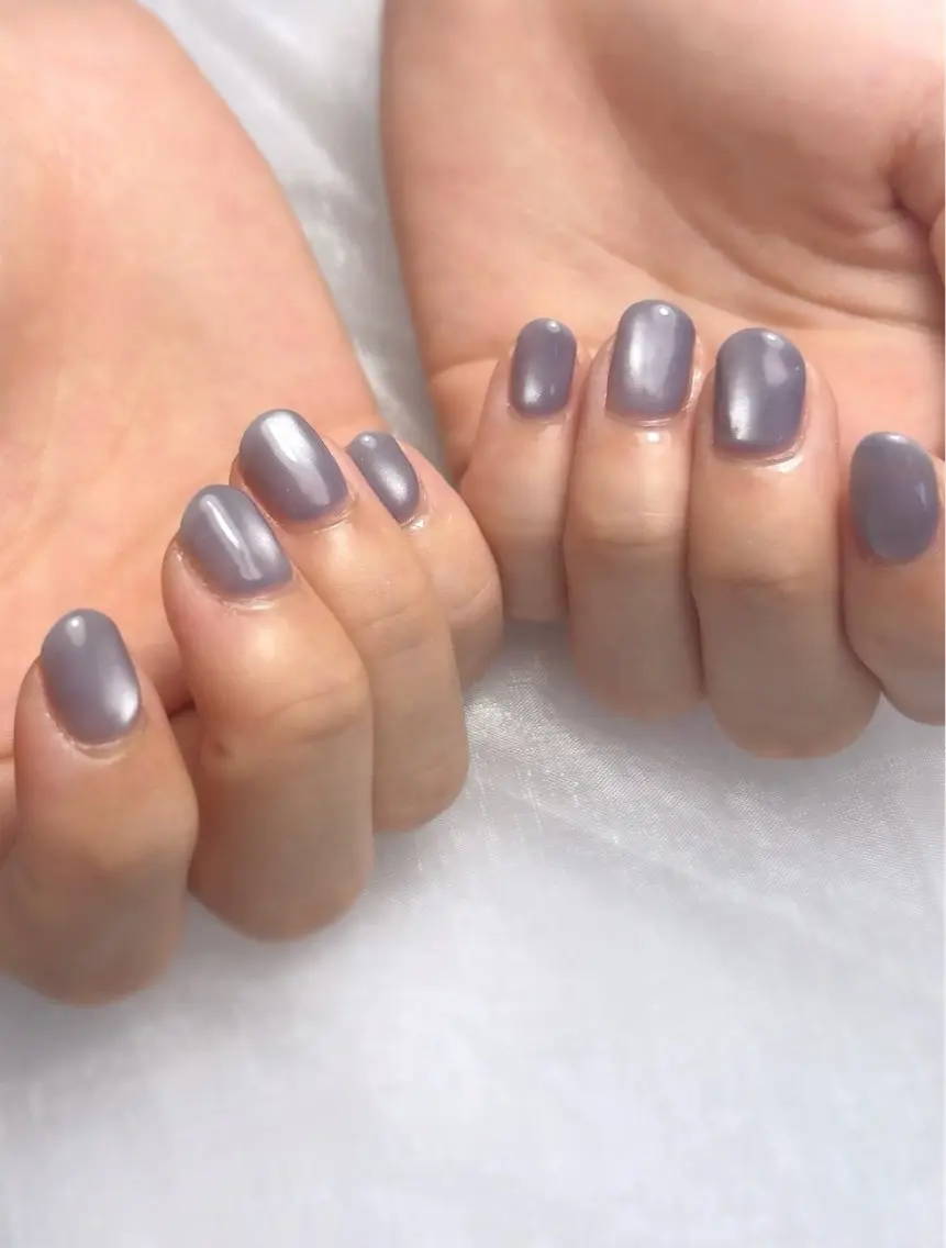 ネイル 氷ネイル・うるうるネイル マグネットネイル ハンドネイル nailsalon Ecliaのネイルデザイン
