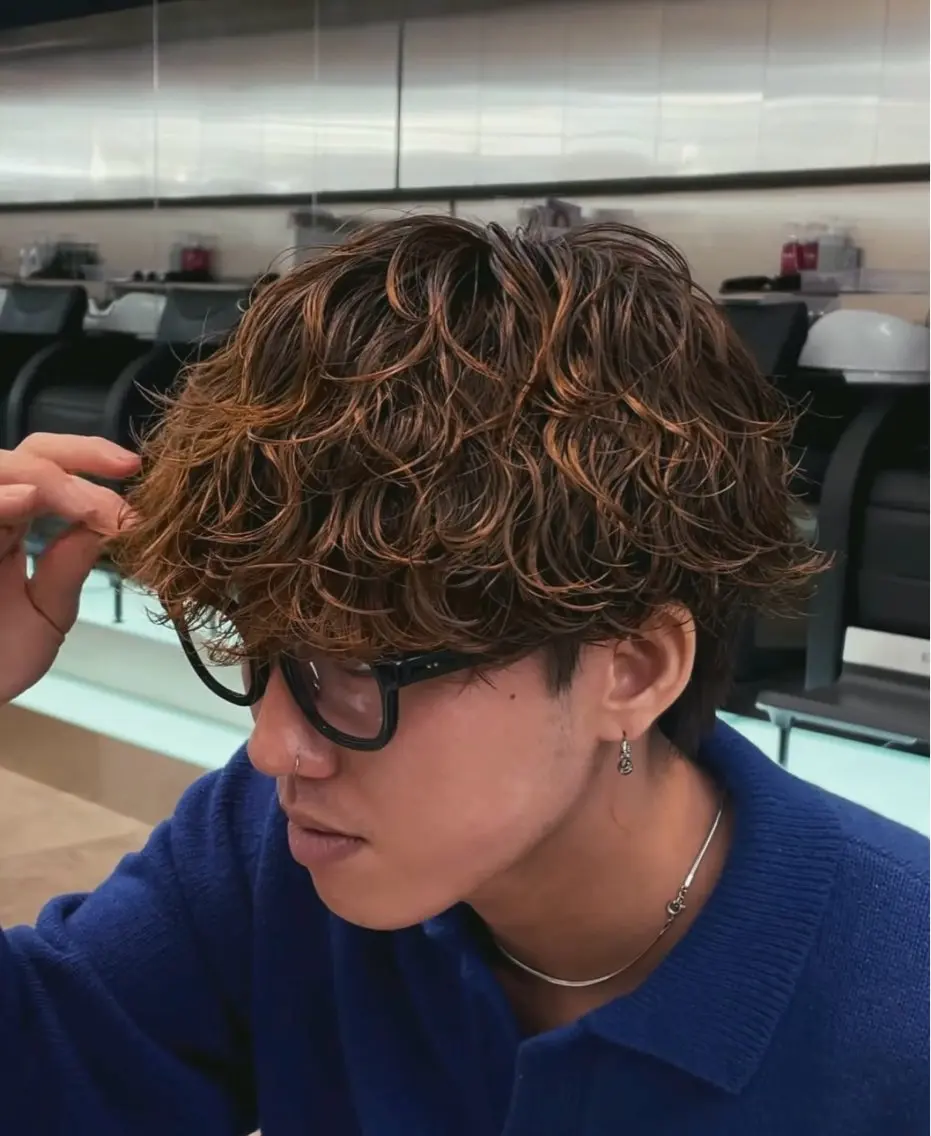 当店スタイリストカット✨️＋波巻きパーマ🌀の写真