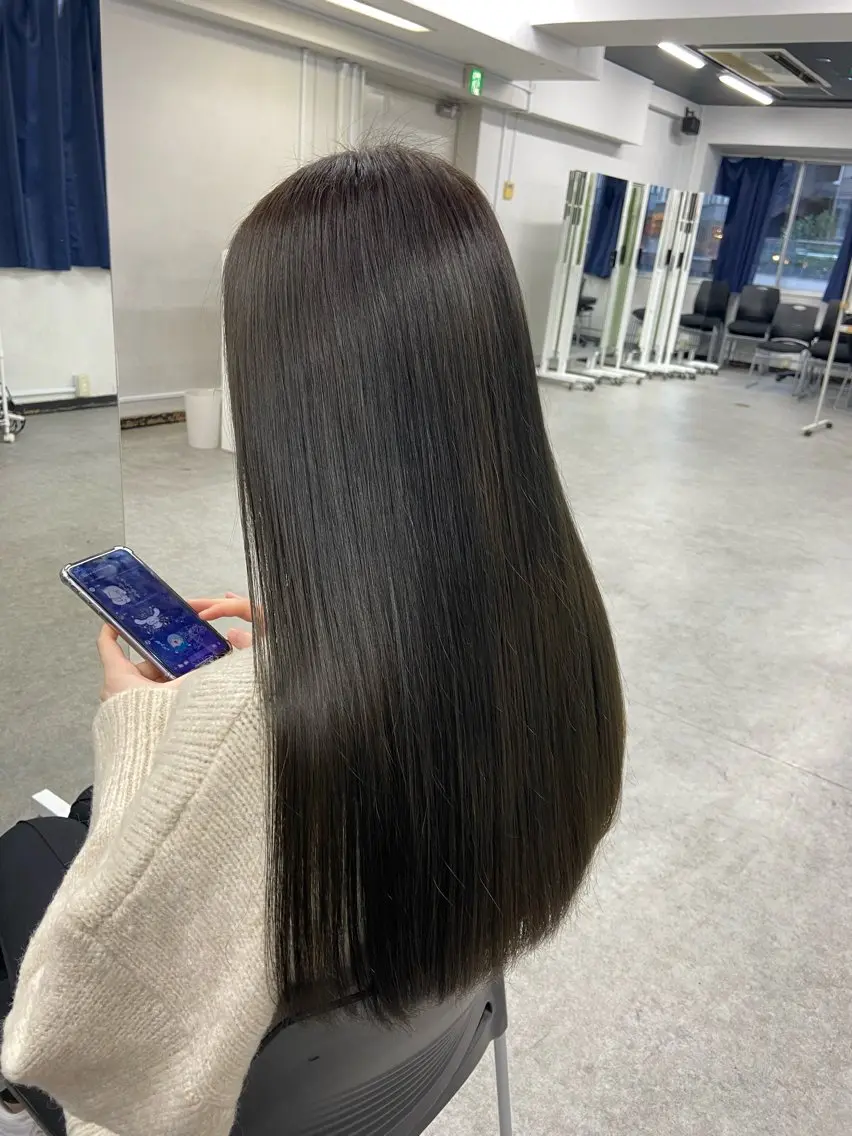 セミロング カラー ヘアアレンジ Over hair_ misakiのヘアスタイル