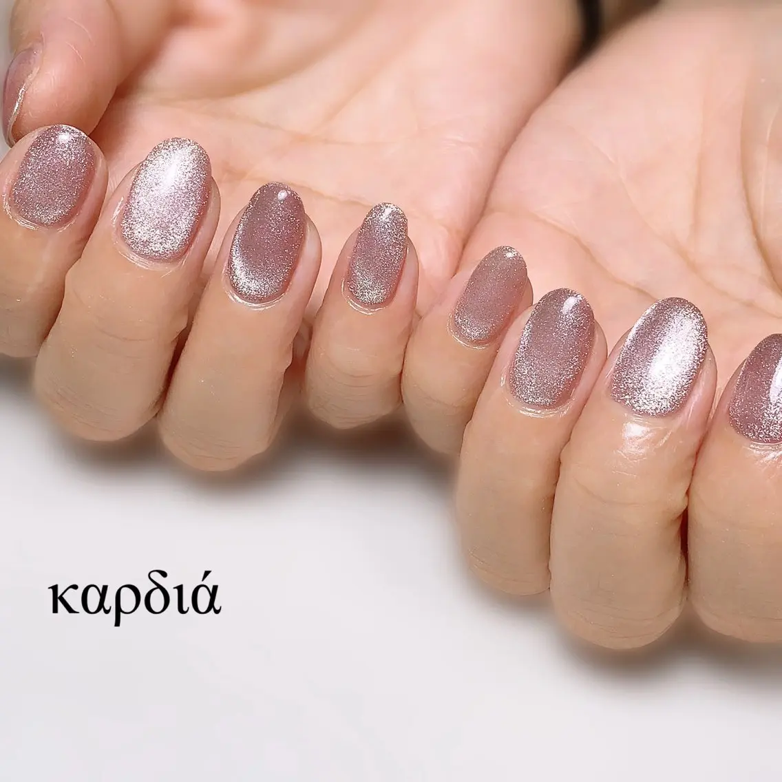 ネイル マグネットネイル καρδιά -ｶﾙﾃﾞｨｱ-のネイルデザイン