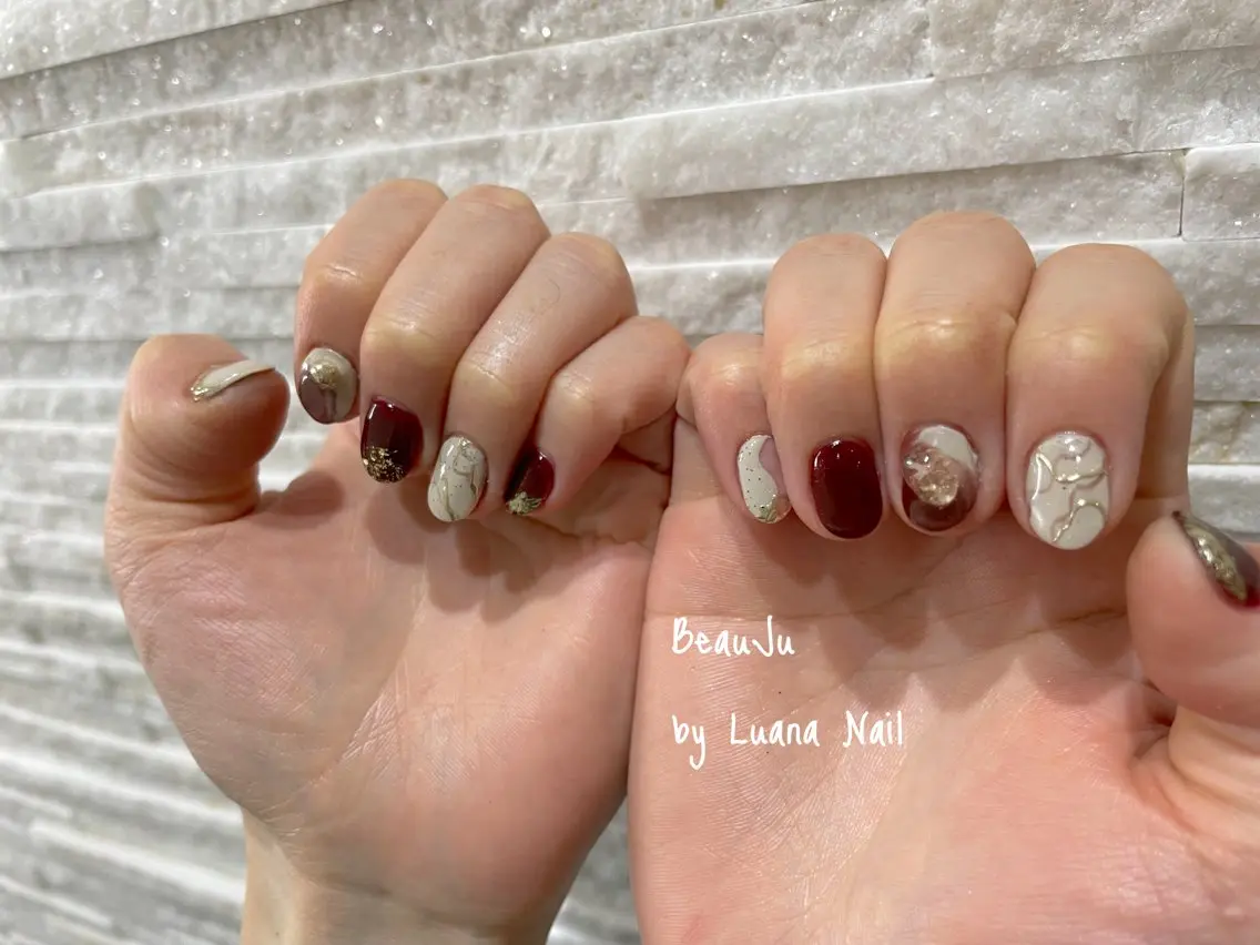 ネイル ミラーネイル ハンドネイル BeauJu by Luana Nailのネイルデザイン