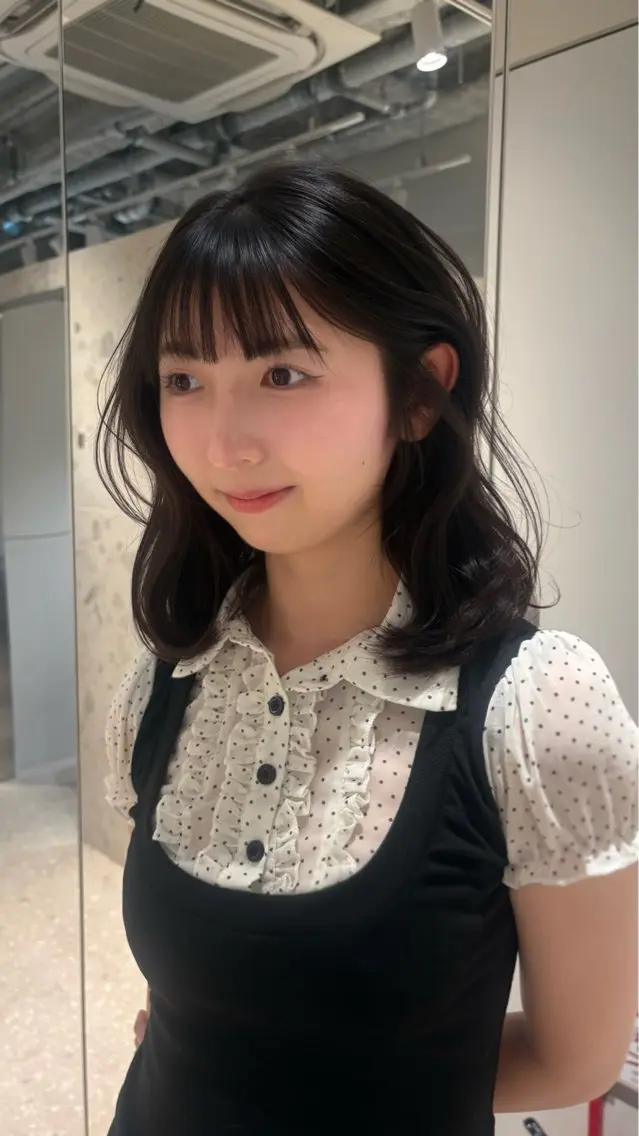 ミディアム カラー 透明感カラー グレージュ ヘアカラー トリートメント 韓国レイヤー/垢 抜けカラー/KANAのヘアスタイル