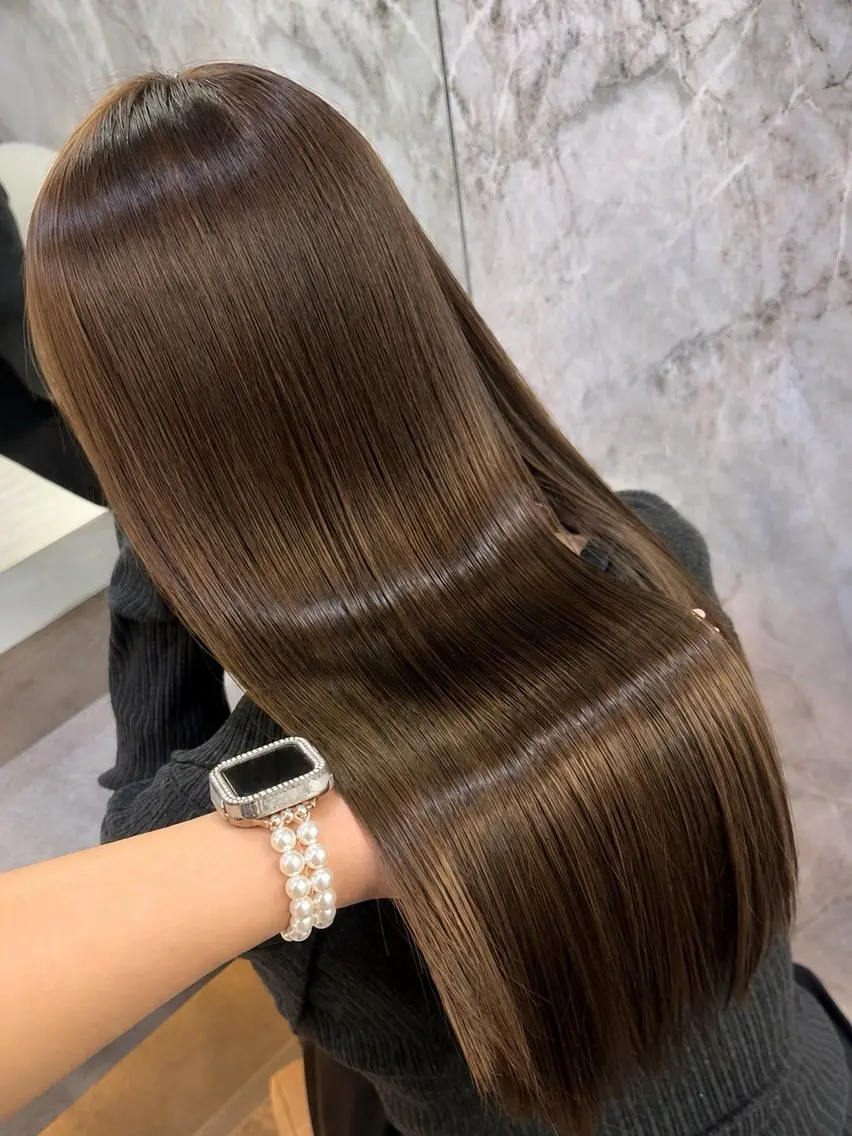 セミロング カラー ヘアカラー トリートメント 💙あおい💙大宮 🪽ワンカラー🪽のヘアスタイル