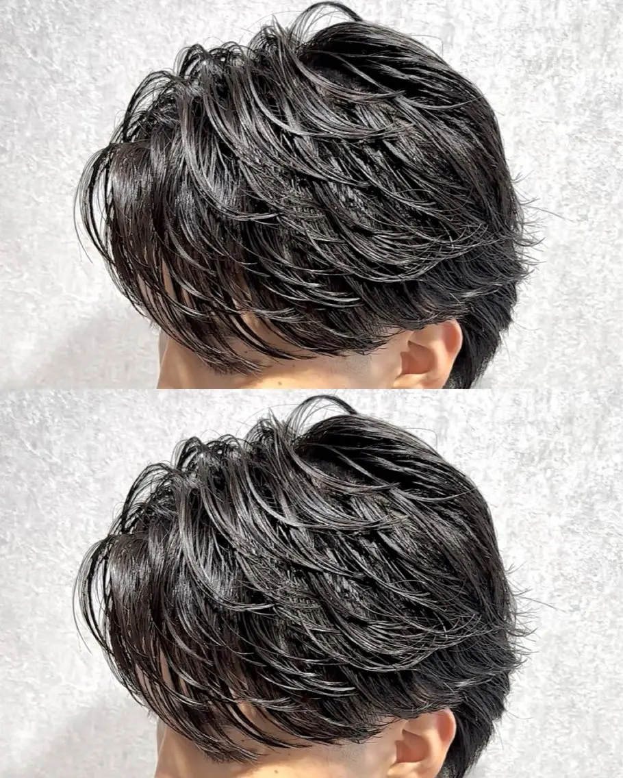 ショート パーマ メンズ フェザーパーマ メンズパーマ カット パーマ 🍀メンズパーマ職人 池袋🍀Yuraのヘアスタイル