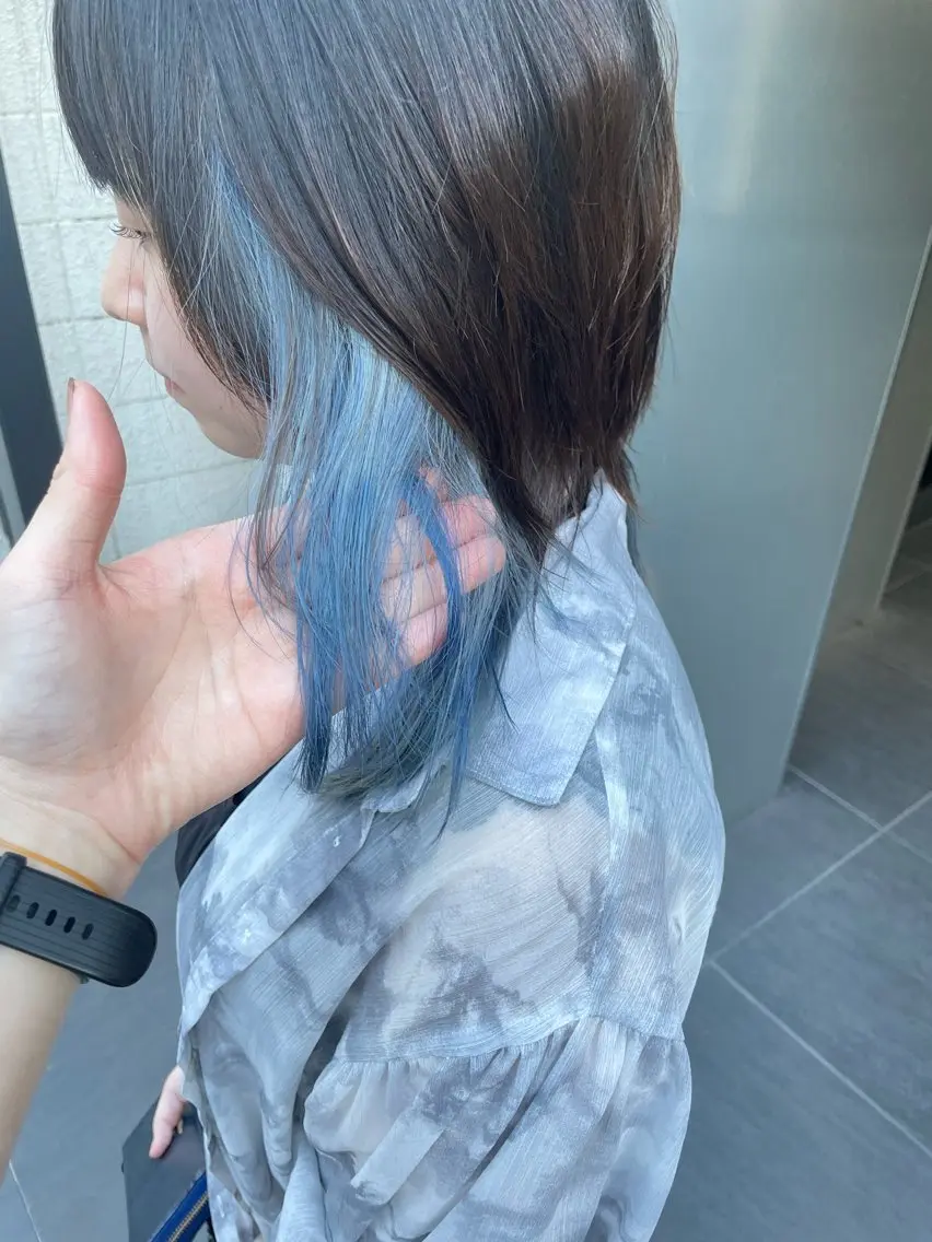 カラー ヘアカラー カラーブリーチ特化 石原勇希のヘアスタイル