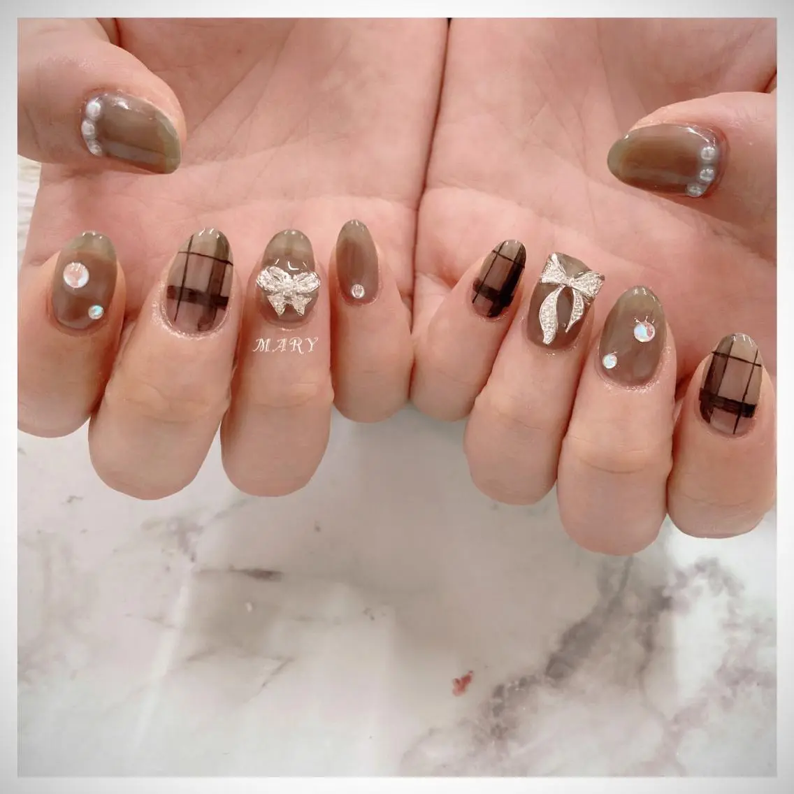 ネイル アートネイル ニュアンスネイル ワンカラーネイル Mary nail .narumiのネイルデザイン