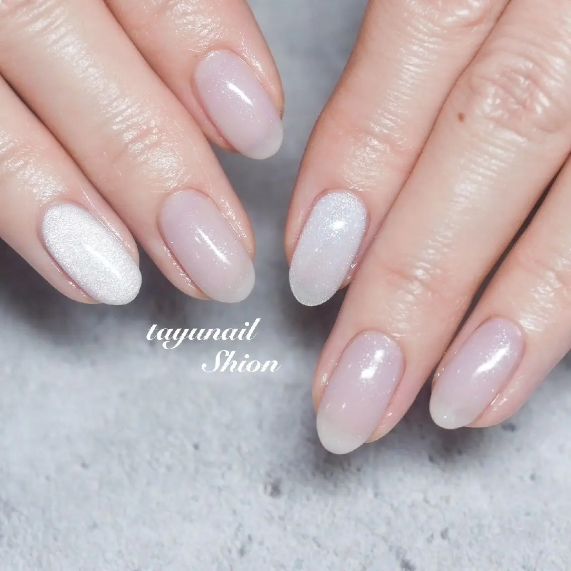 ネイル ジェルネイル キラキラネイル マグネットネイル ワンカラーネイル パラジェル ネイルサロン 【たゆnail】のネイルデザイン