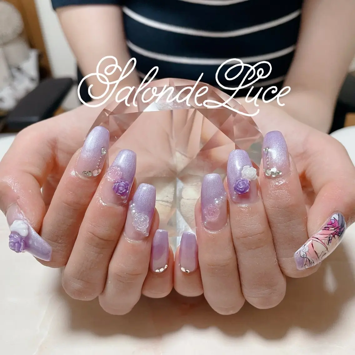 ネイル フレンチネイル グラデーション Salon de Luceのネイルデザイン