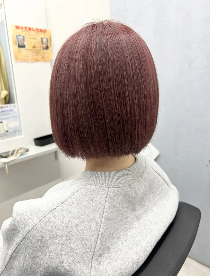 ミディアム カット ヘアカラー カットモデル急募🌈 技術責任者久保のヘアスタイル