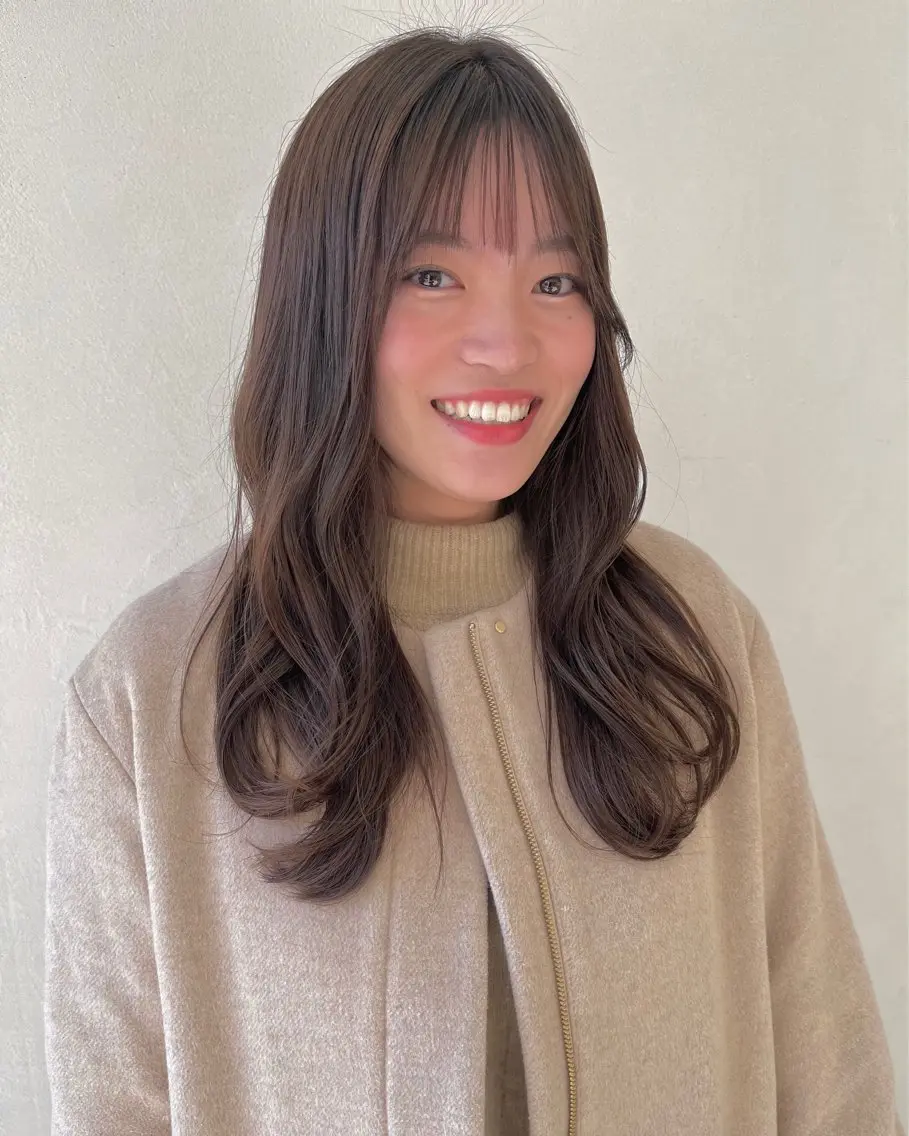 ロング カラー ベージュカラー 透明感カラー🫧🌈 似合わせカット✂︎のヘアスタイル