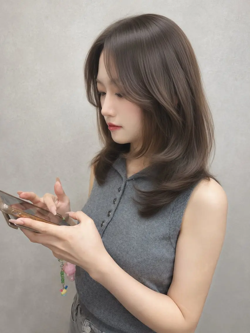 ロング カラー レイヤーカット AIRI layer cut hairのヘアスタイル