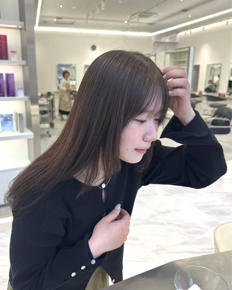 ロング カット Parve  Mix 🫧梶川虹のヘアスタイル