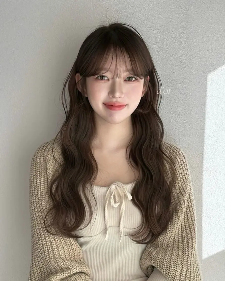 ロング パーマ 韓国✖️網紅🖤 パーマYURIYAのヘアスタイル