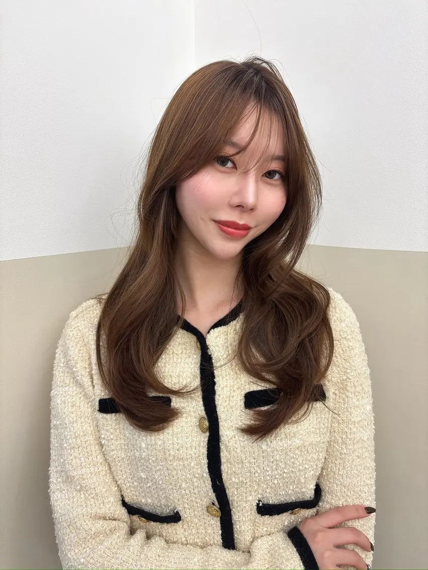 ロング レイヤーカット カット 髙落 香帆のヘアスタイル
