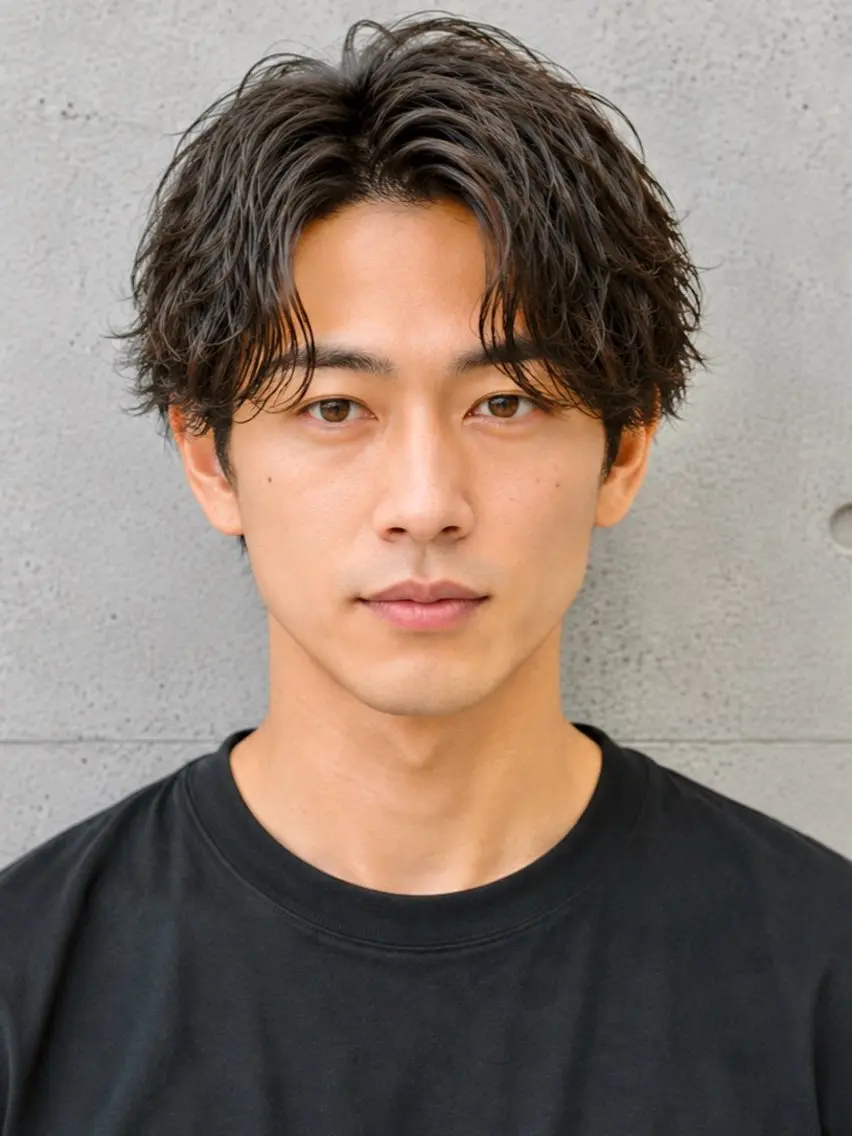 ショート パーマ メンズ カット メンズ特化/パーマ/ 髪質改善　高野奨馬のヘアスタイル