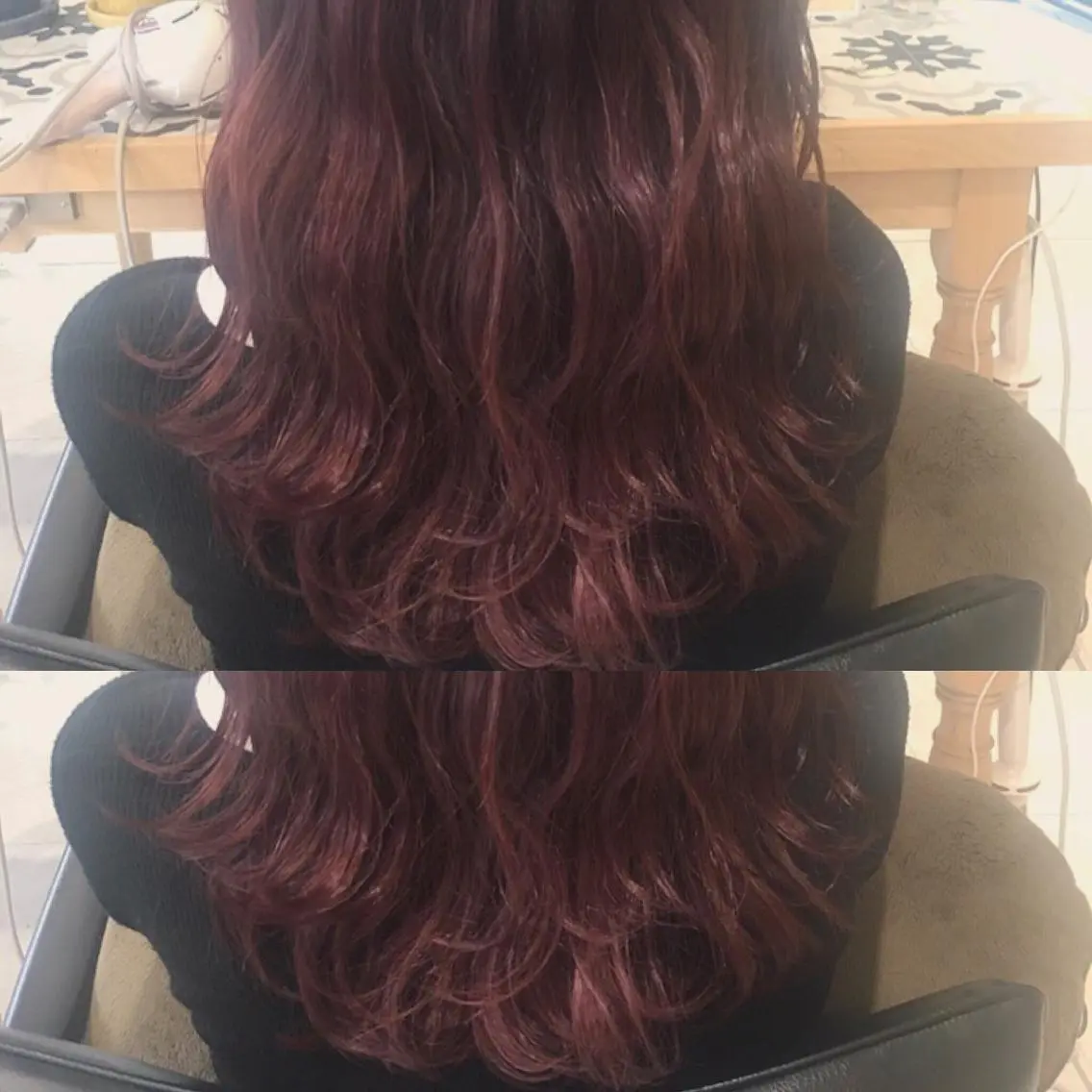 ロング カラー カット ヘアカラー トリートメント 荒木 依莉亜のヘアスタイル