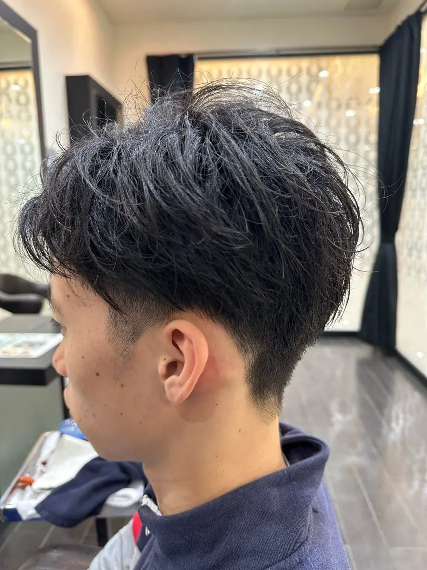 メンズ ナチュラルヘア 神田一瑳のヘアスタイル