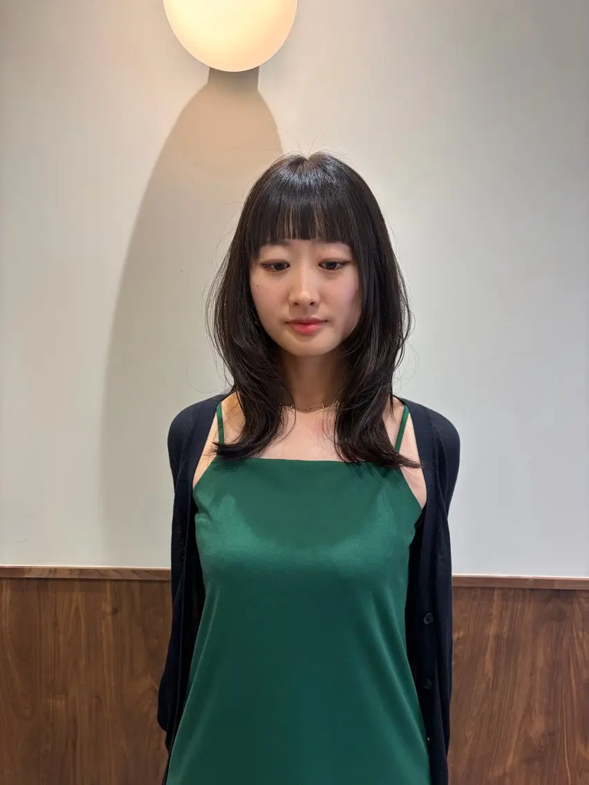 ロング イワサキ リカのヘアスタイル