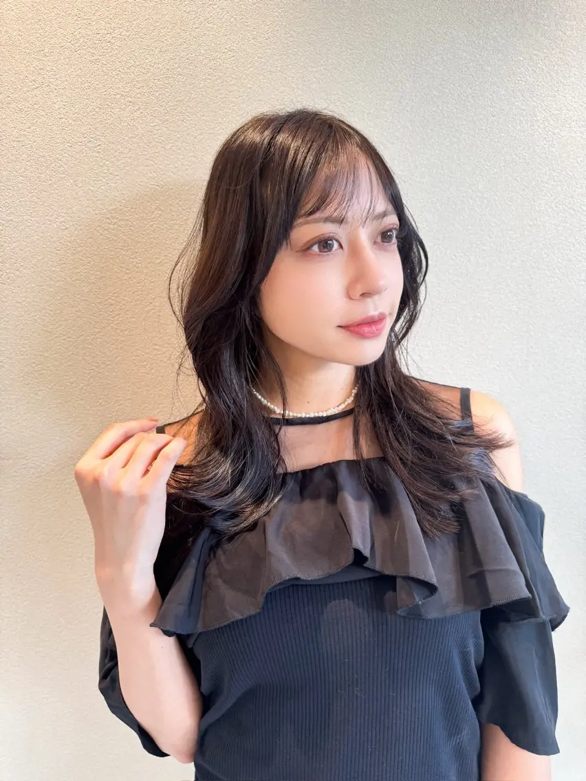 ロング カラー カット ヘアカラー トリートメント ヘアセット ✂️似合わせの魔術師 石田一樹✂️のヘアスタイル