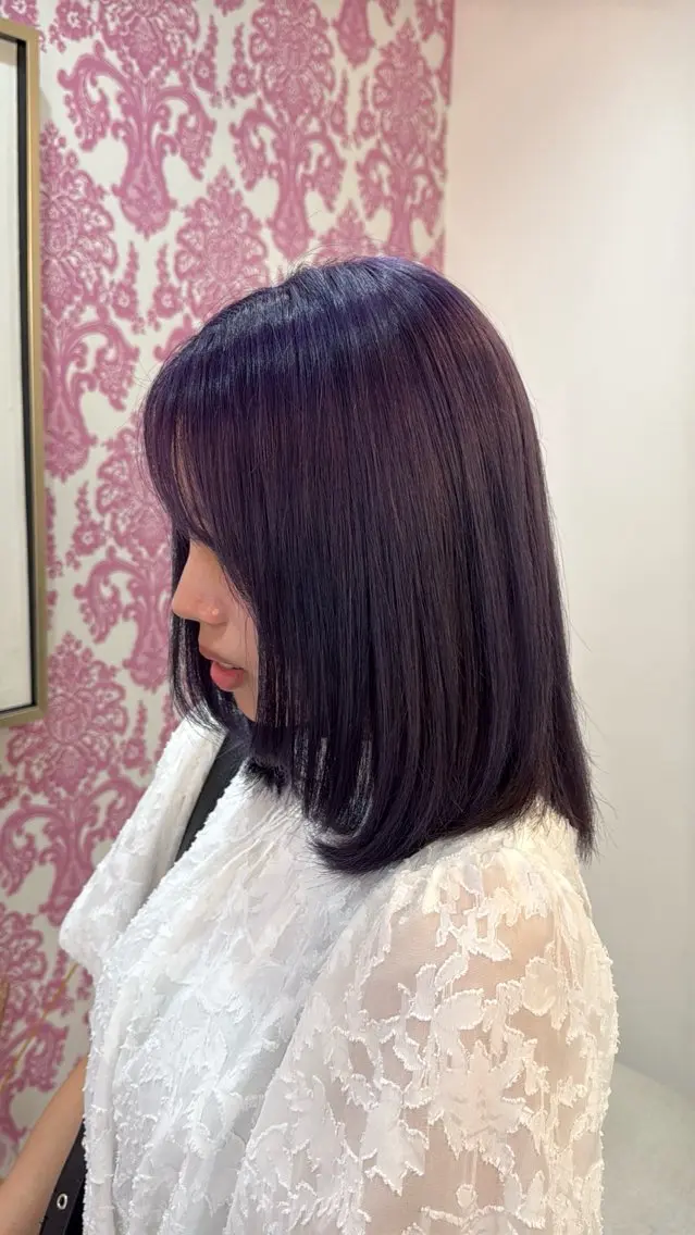 ミディアム ヘアカラー 高原 瑠菜のヘアスタイル
