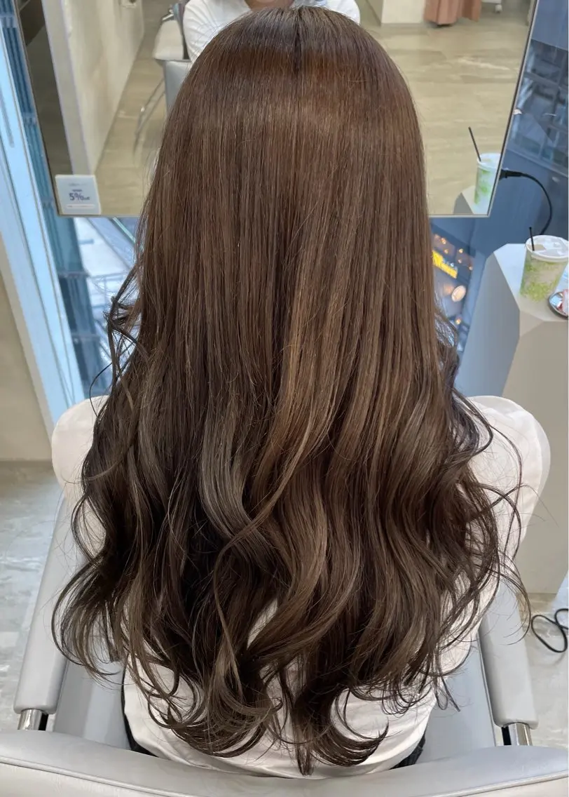 👑【人気menu】👑カット＋ブリーチ無しダブルカラー＋Aujuaトリートメントの写真