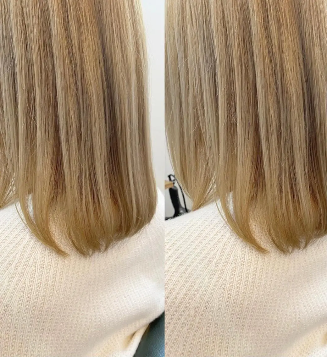 ミディアム カラー 名倉 伽奈のヘアスタイル