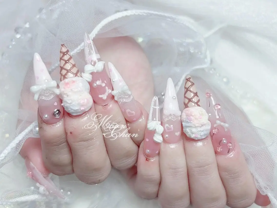 ネイル 長さ出し 韓国ネイル スカルプネイル ワンホンネイル ハンドネイル ハンドケア MUNI🎀 NAIL のネイルデザイン