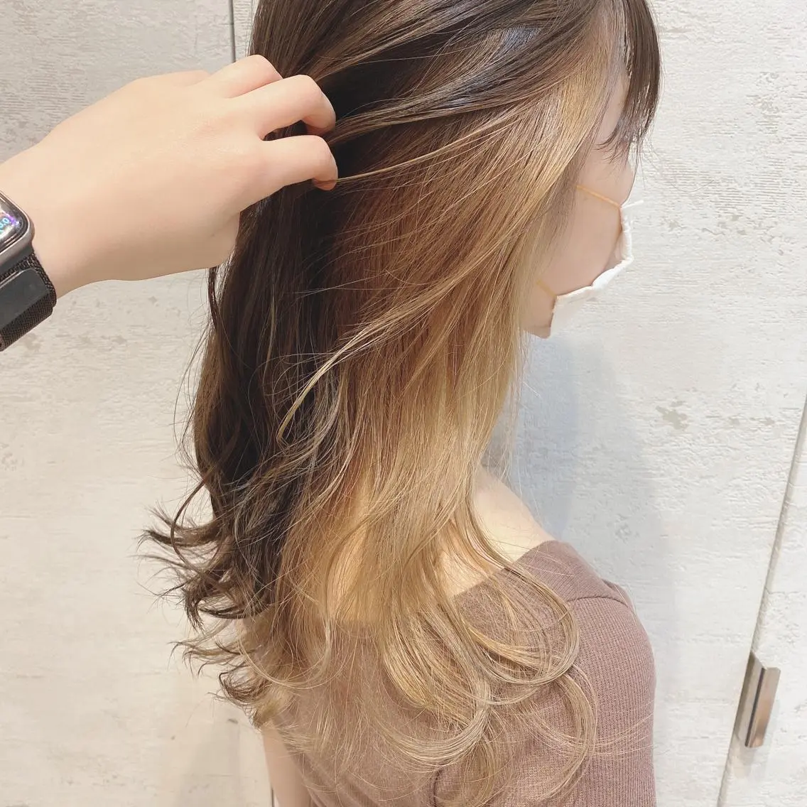 🌹インナーカラー+カット+オンカラー+髪質改善トリートメントの写真