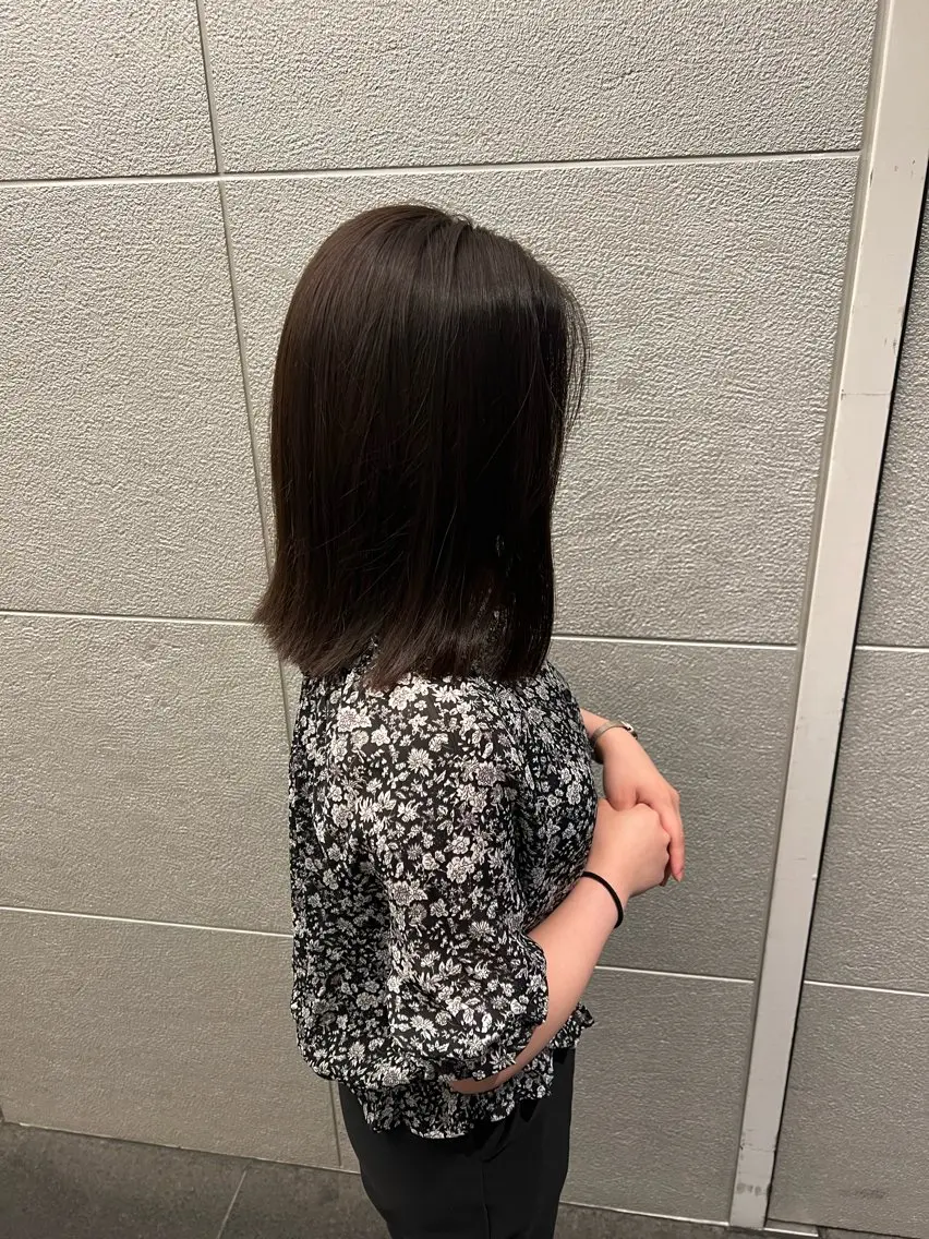 ミディアム 縮毛矯正 石本 泰士のヘアスタイル