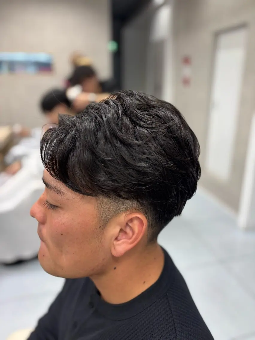 ショート パーマ カット パーマ メンズ特化韓国風 パーマスタイル/りんのヘアスタイル