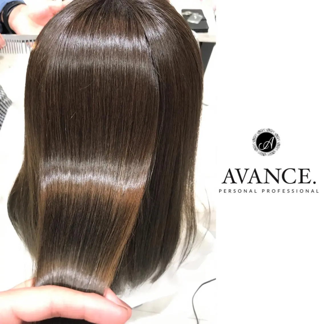 ミディアム 縮毛矯正 カット トリートメント 【White京橋】 岸 拓斗のヘアスタイル