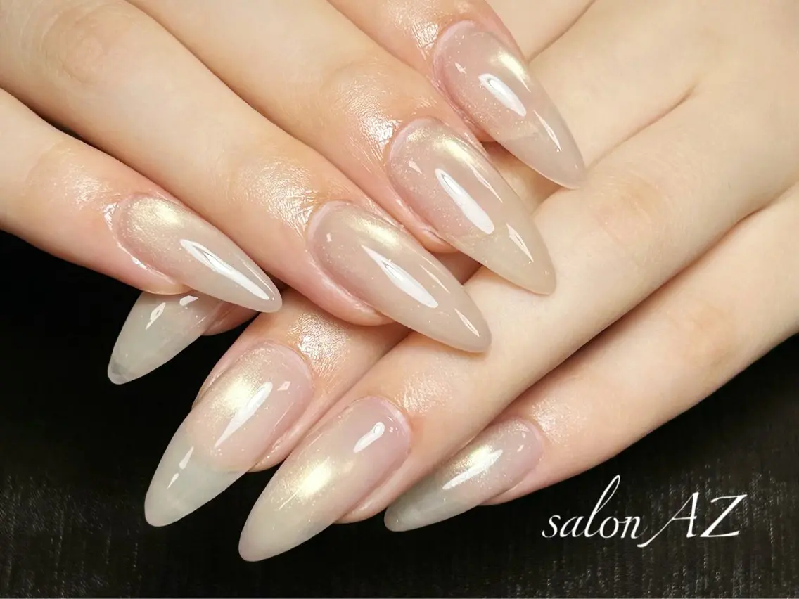 ネイル アートネイル フットネイル フレンチネイル マグネットネイル 持ち込み ハンドネイル salonAZ Miaのネイルデザイン