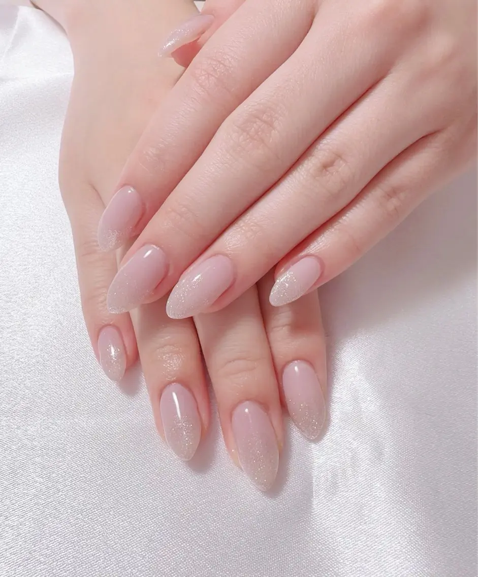 ネイル ラメ(グリッター) ピンク nail lumièreのネイルデザイン