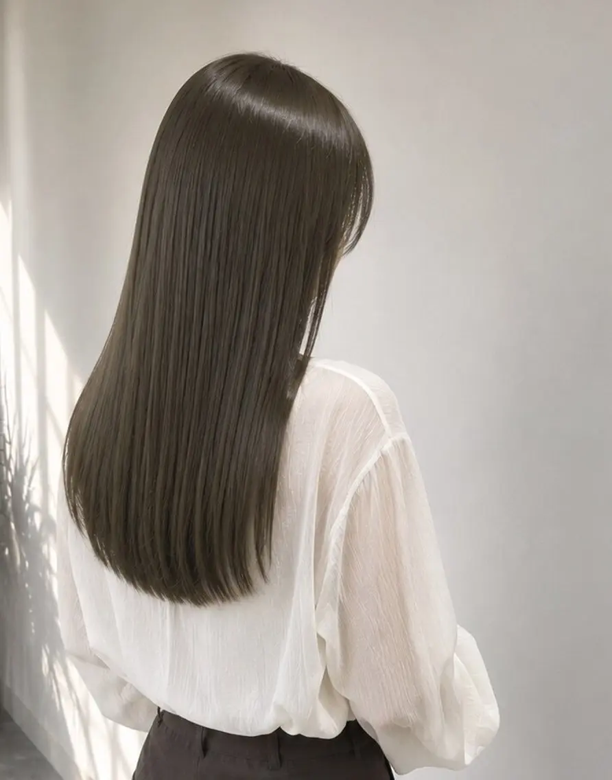 全員	人気No3【朝の支度が楽になる髪質改善ストレート】美髪矯正シルクストレートの写真