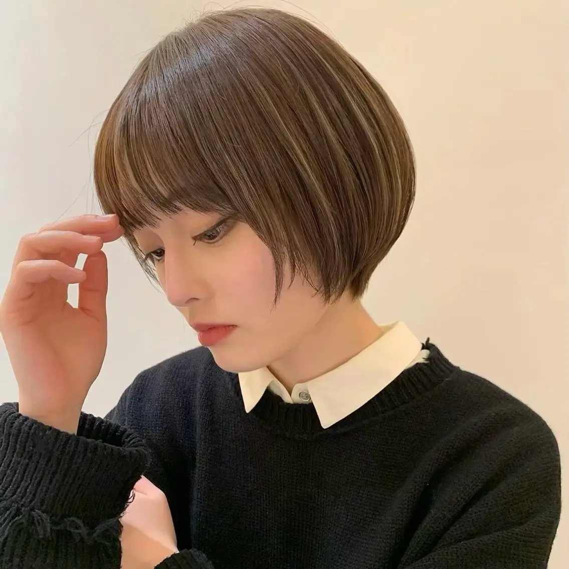 🎀【カラーモデル】ワンカラー(ブリーチ無し)➕ブロー➕トリートメント🎀の写真