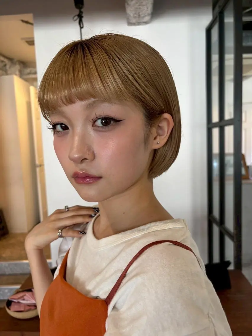 ✨期間限定✨ケアブリーチ使用✨1ブリーチorハイライト入れ放題+カラーリング🇫🇷【CEINE三軒茶屋】暖色の写真