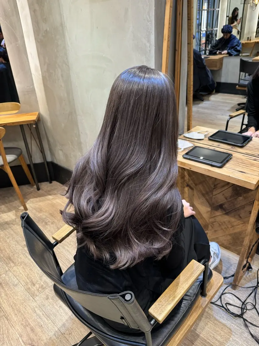 セミロング カット ヘアセット 100％可愛い顔周り 💓レイヤー/しずくのヘアスタイル