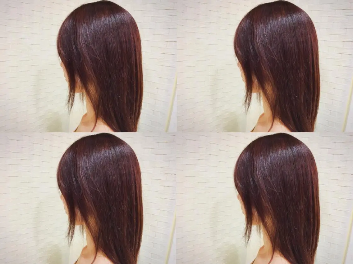 ミディアム セミロング ロング カラー boutique misakiのヘアスタイル