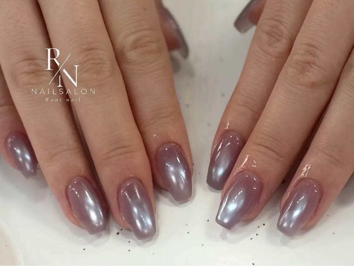 ネイル マグネットネイル マグネットワンカラー ワンカラーネイル Rani Nailのネイルデザイン