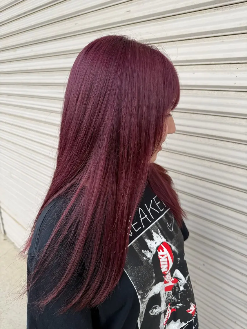 ロング カラー ヘアカラー トリートメント 艶カラー×デザイン カラー特化/値賀大樹のヘアスタイル