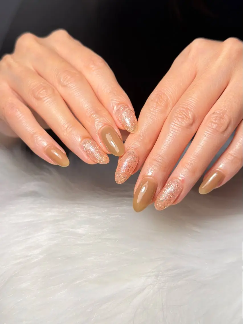 ネイル 長さ出し 韓国ネイル マグネットネイル ミラーネイル 持ち込み ハンドネイル Nail Salon An 渋谷店のネイルデザイン