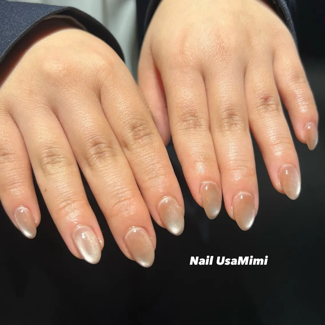 ネイル アートネイル ジェルネイル グラデーション 韓国ネイル ワンカラーネイル 本町NailUsa Mimi RIKOのネイルデザイン