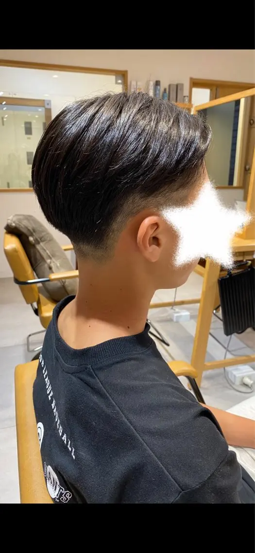 メンズ センターパート 刈り上げ カラーモデル🍀 otoha🍀のヘアスタイル