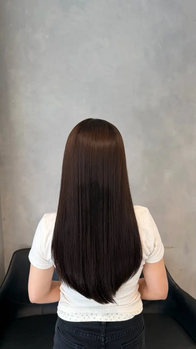 カラー ブラウンカラー 透明感カラー モカブラウン ヘアカラー トリートメント 井野 彩加のヘアスタイル