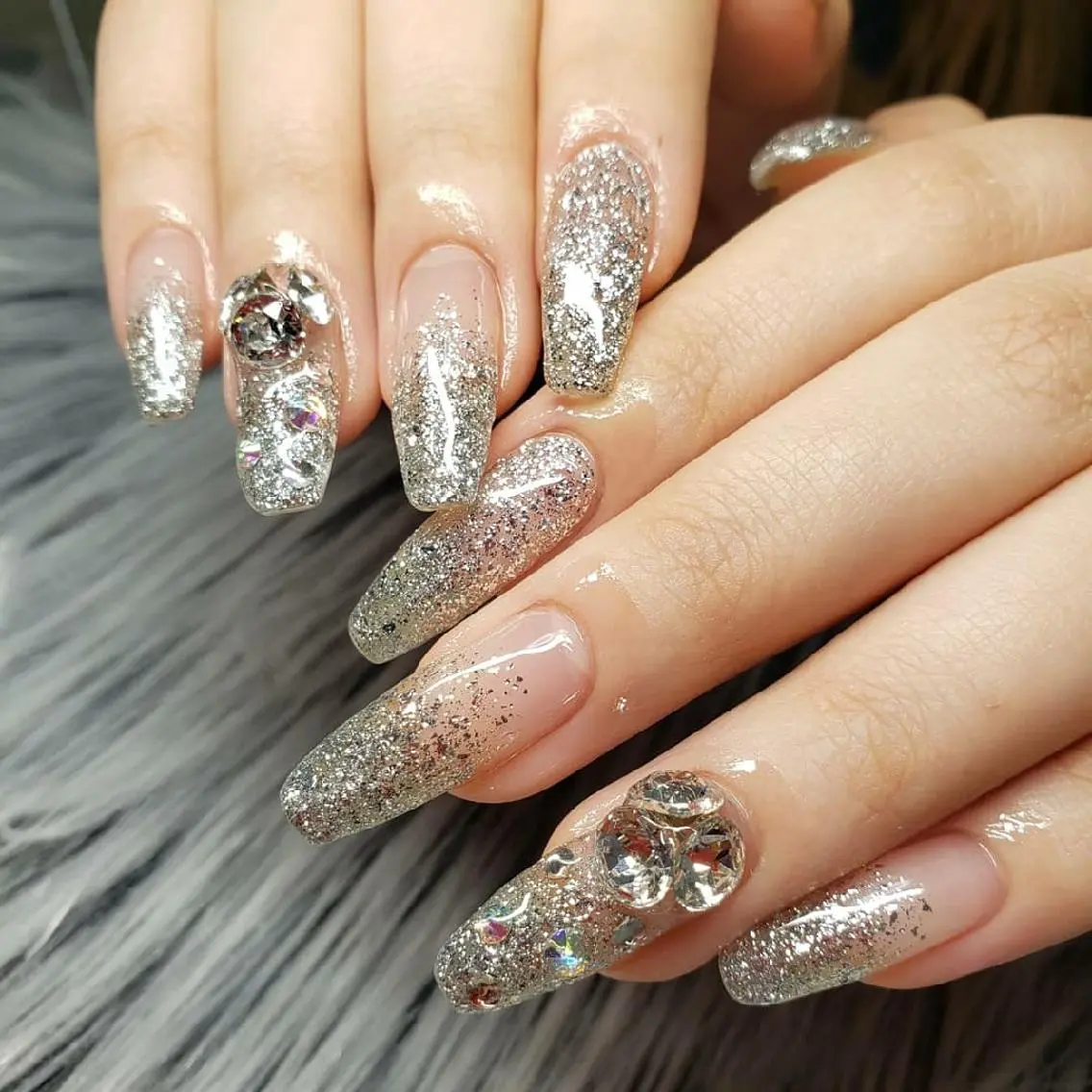 ネイル キラキラネイル ストーンネイル Nail salon Coco【溝の口駅】のネイルデザイン