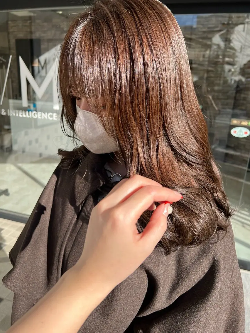 ロング カット ヘアカラー トリートメント 🫧モギ アスカ🫧のヘアスタイル