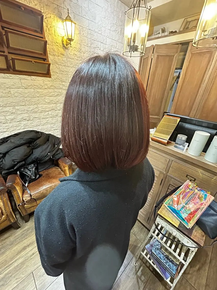 カラー 小森田　果怜 カラー、縮毛矯正のヘアスタイル