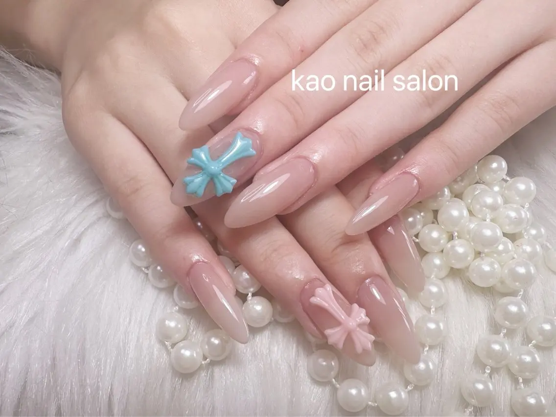 ネイル ハンドネイル kao nail マグネット/長さだしのネイルデザイン