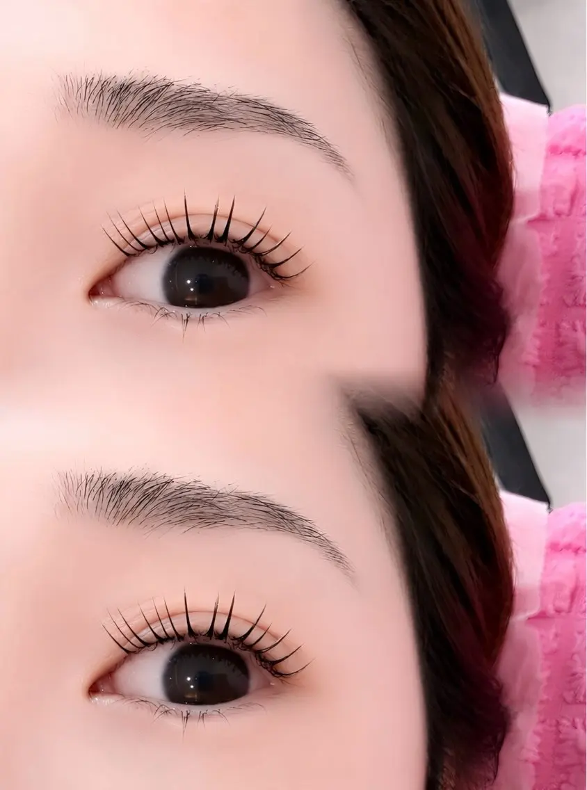 マツパ上下🦋🩵下まつ毛もしっかり下に下げてお目元パッチリ👀上下で下げるととても可愛いです🫶🏻の写真